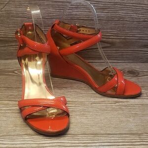 Coach Coretta Coral Open Toe Ankle Strap High Heels Size 7